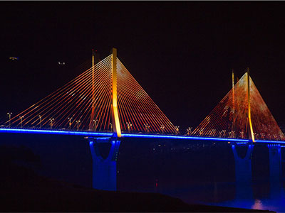งานเบาของฉงชิ่ง Yunyang สะพาน