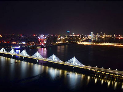 การออกแบบแสงในเวลากลางคืนของ Nanchang Chaoyang สะพาน
